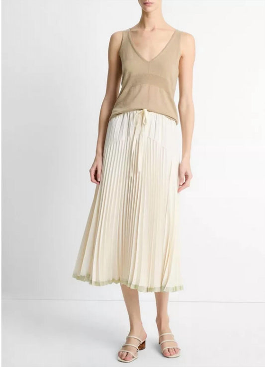 Vince - Pleated Tiered Skirt