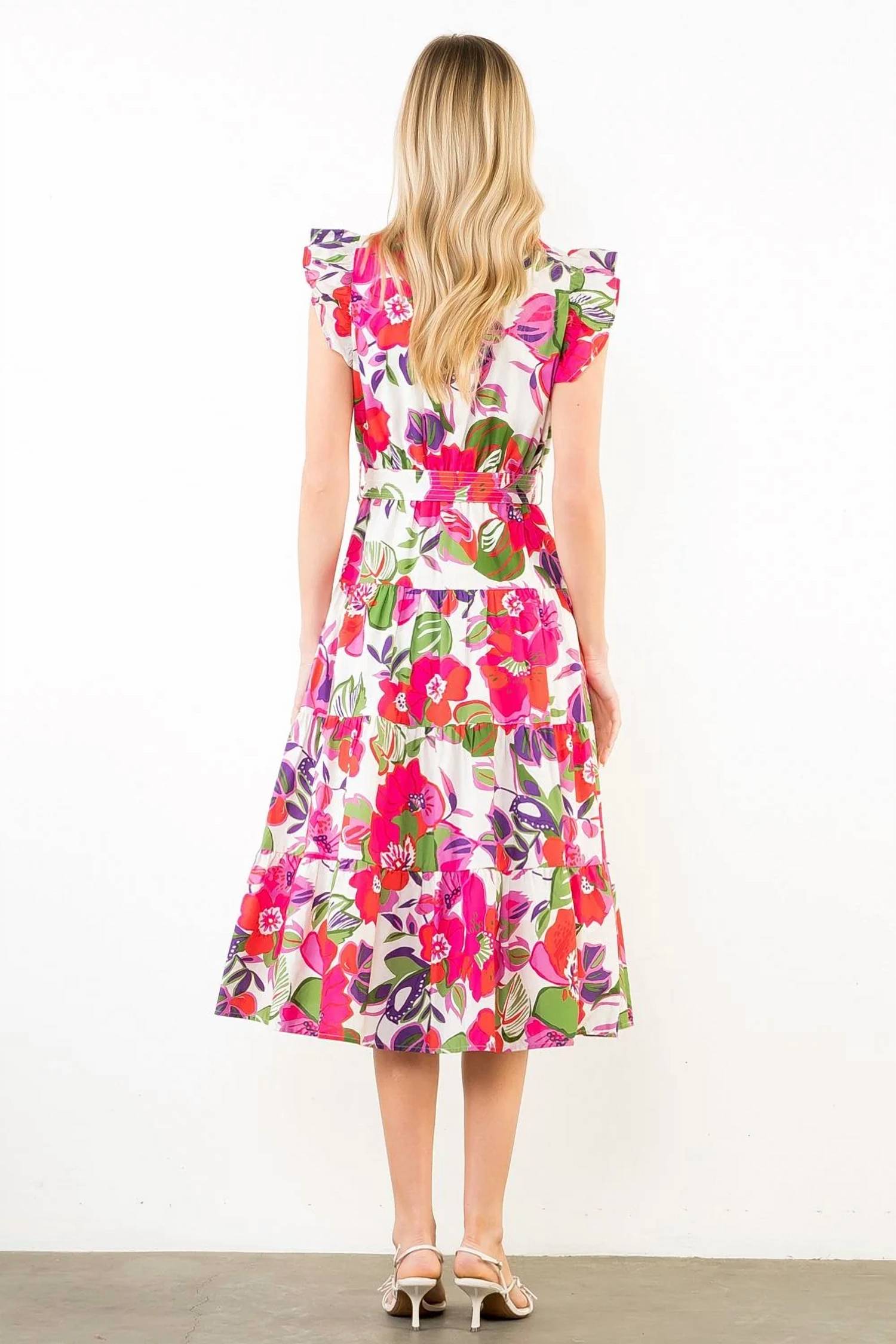 Thml - Flutter Sleeve Floral Dress