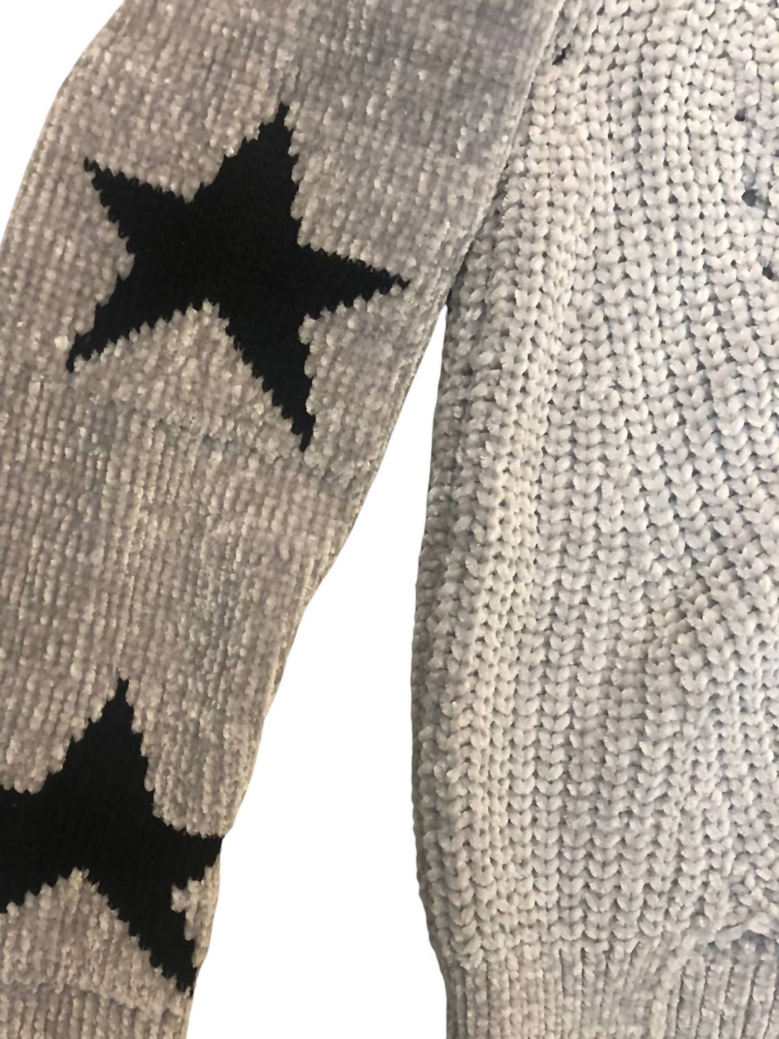 Vintage Havana - Girl's Chenille Hooded Star Sweater