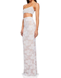 Nookie - Heaven Lace Crop Top And Maxi Skirt Set