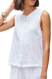 Bobi - Button Front Tank Top