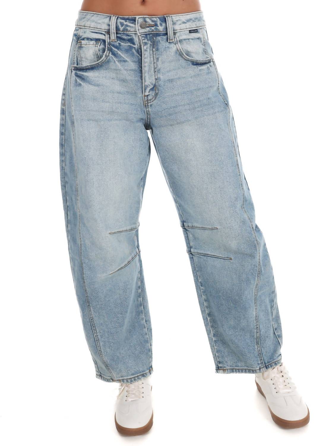 Cello - Mid Waisted Barrel Jeans
