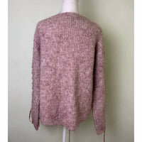 Hem & Thread - Women's Ribbon Sleeve Accents Sweater