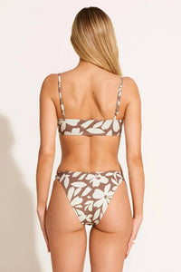 Vitamin A Terra Full Bikini Bottom in beige - women's swimwear - detail view