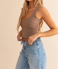 Le Lis - Mousse u neck top
