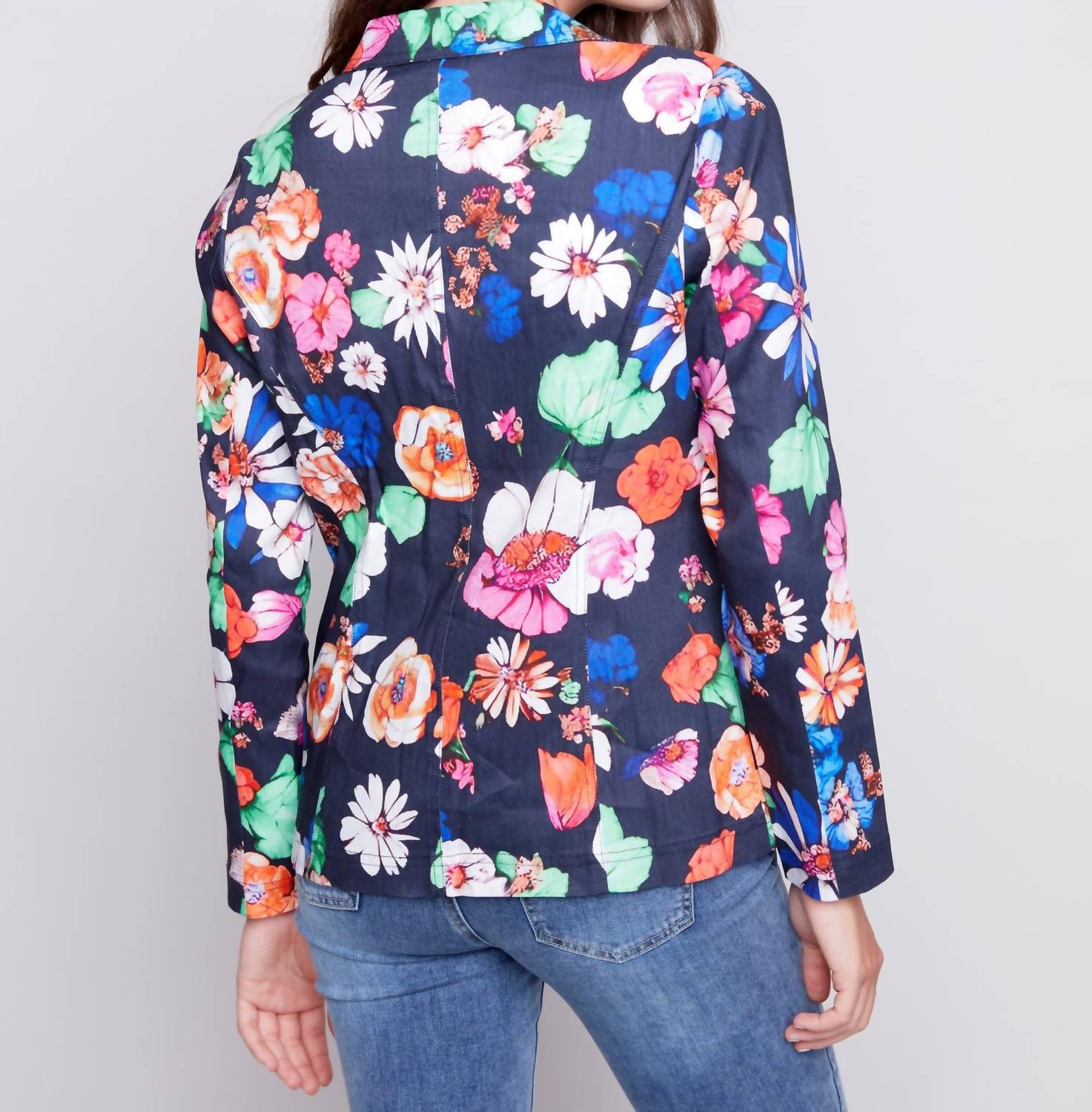 Charlie B - Printed Linen Blazer