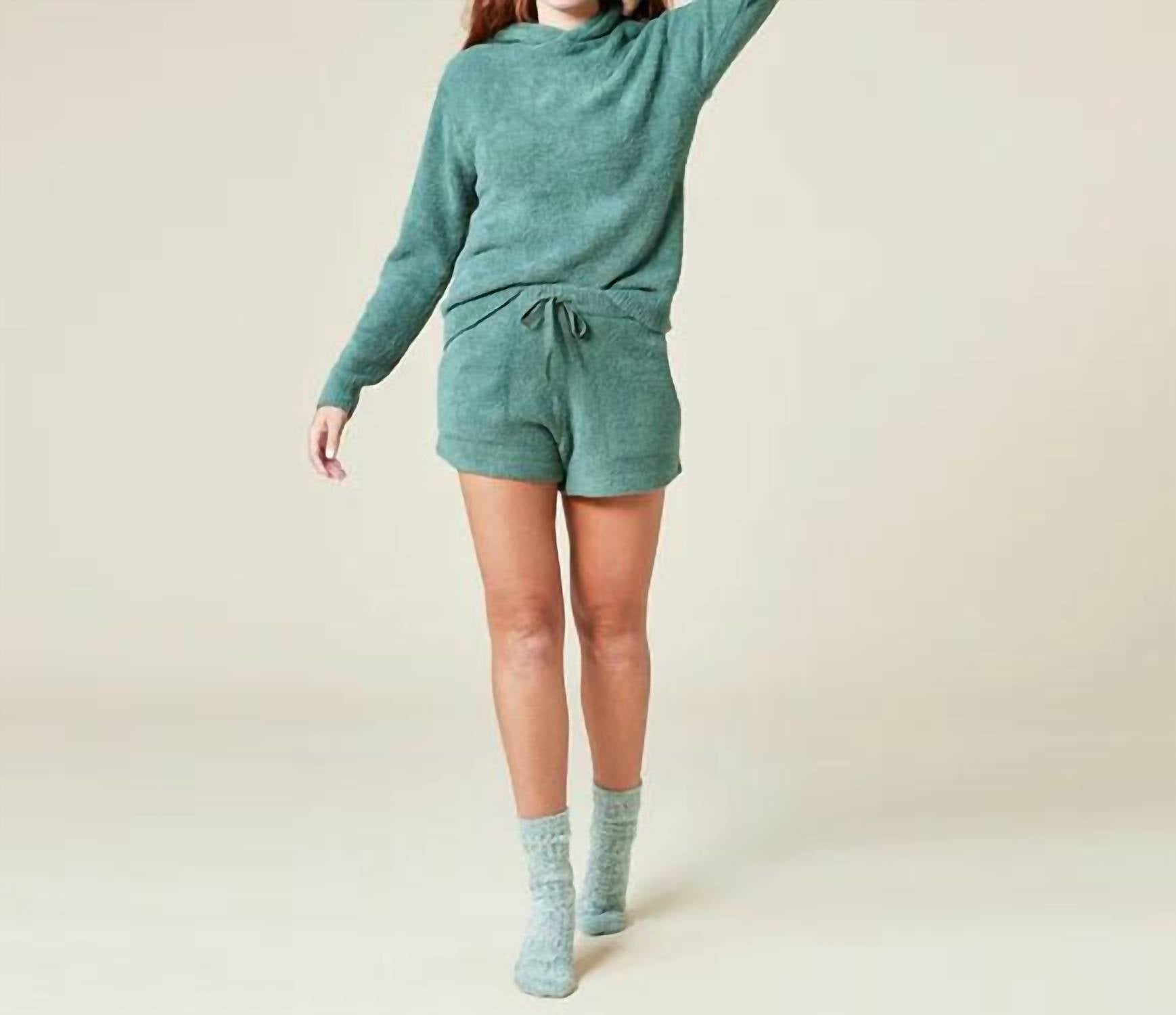 Softies - Solid Marshmallow Hoodie Short Set