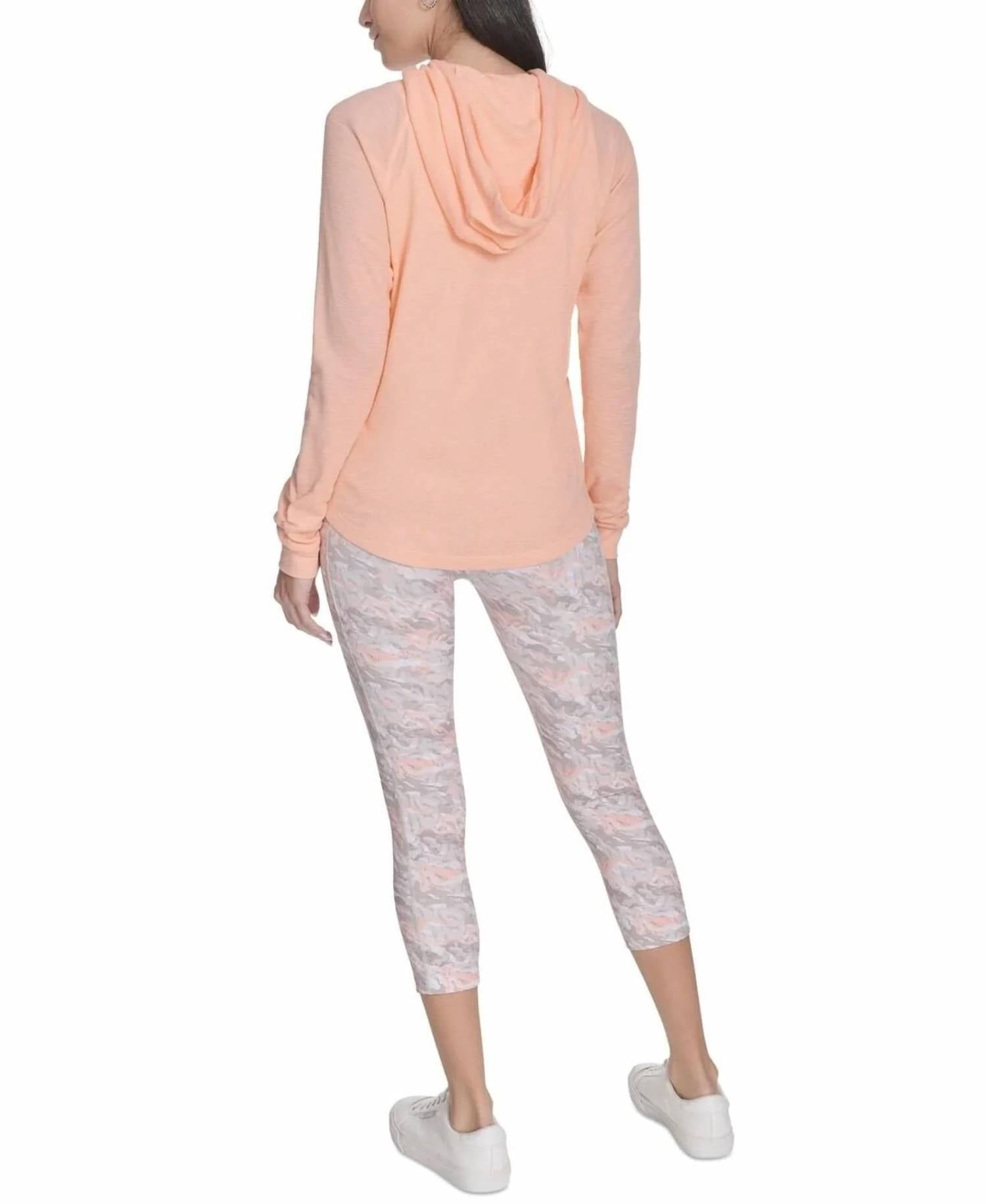 Calvin Klein - Performance Rouched-sleeve Zip Hoodie