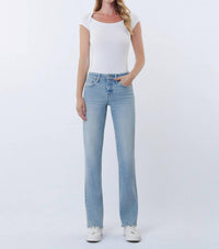 Flying Monkey - Low Rise Straight Leg Denim Jeans