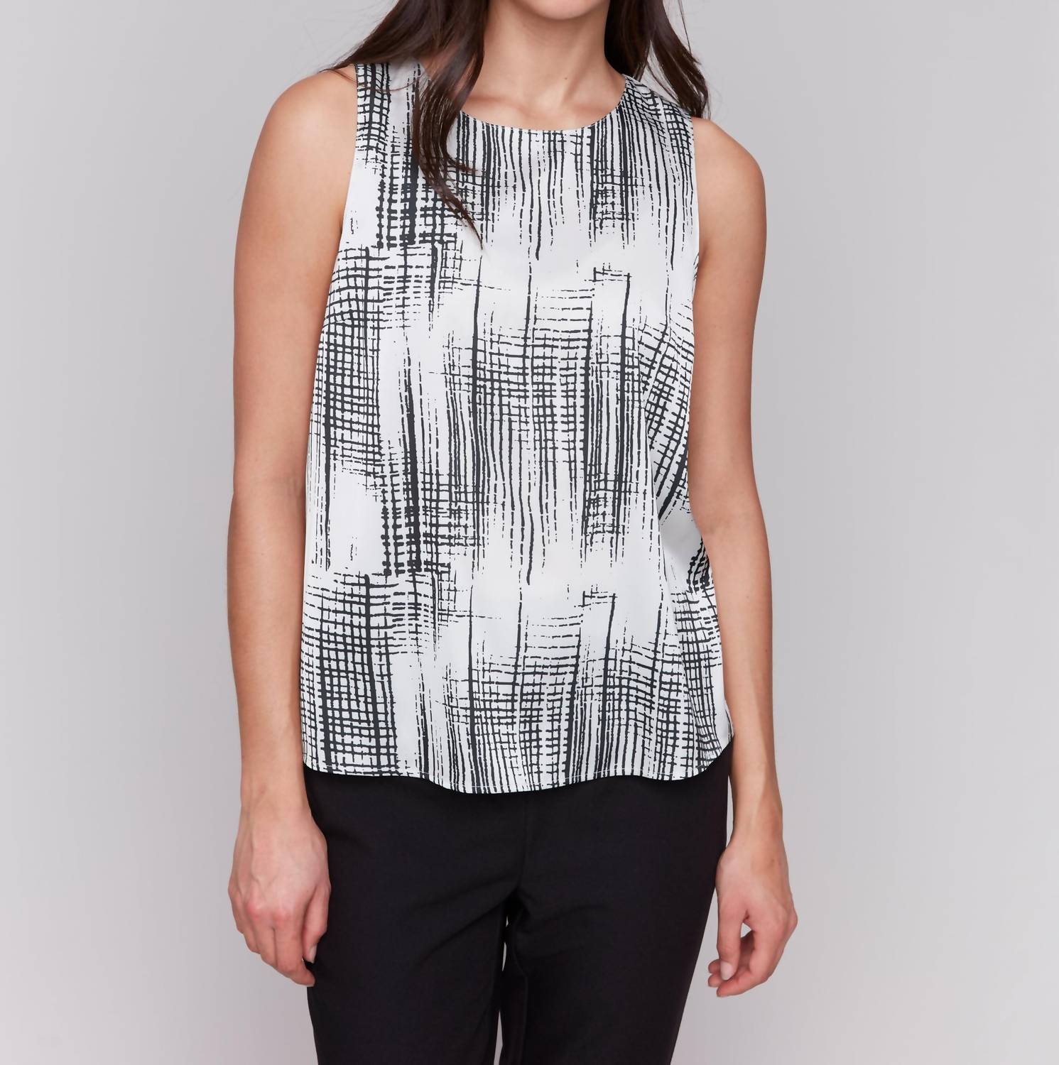 Charlie B - Satin Print Sleeveless Top