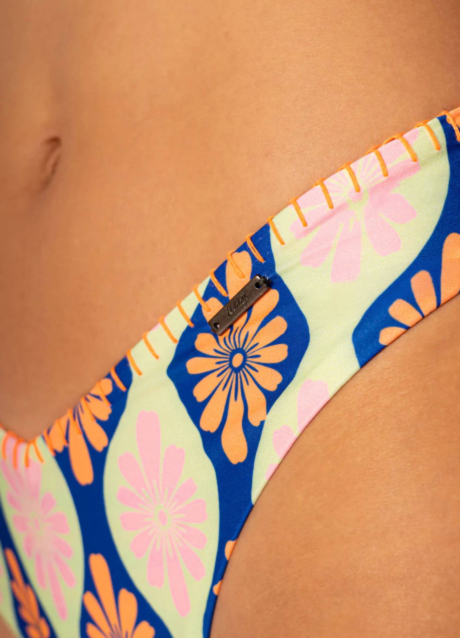 MAAJI Valerya Regular Rise Double V Bikini Bottom in stamped blooms - women's swimwear - view 5