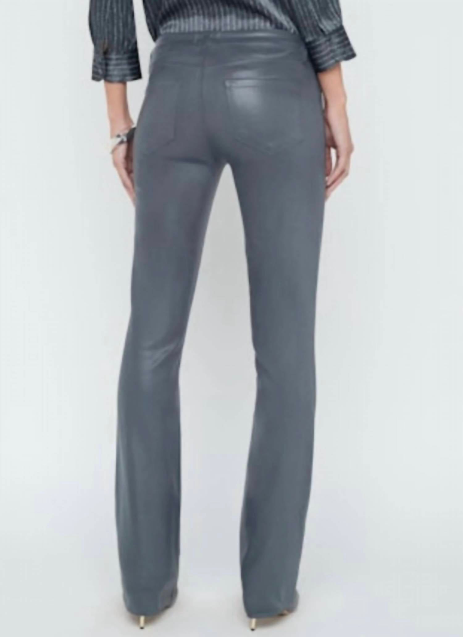 L'Agence - Sneeki Low Rise Sneaker Straight Jeans