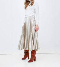 B.Yu - Laminated Pleated Skirt