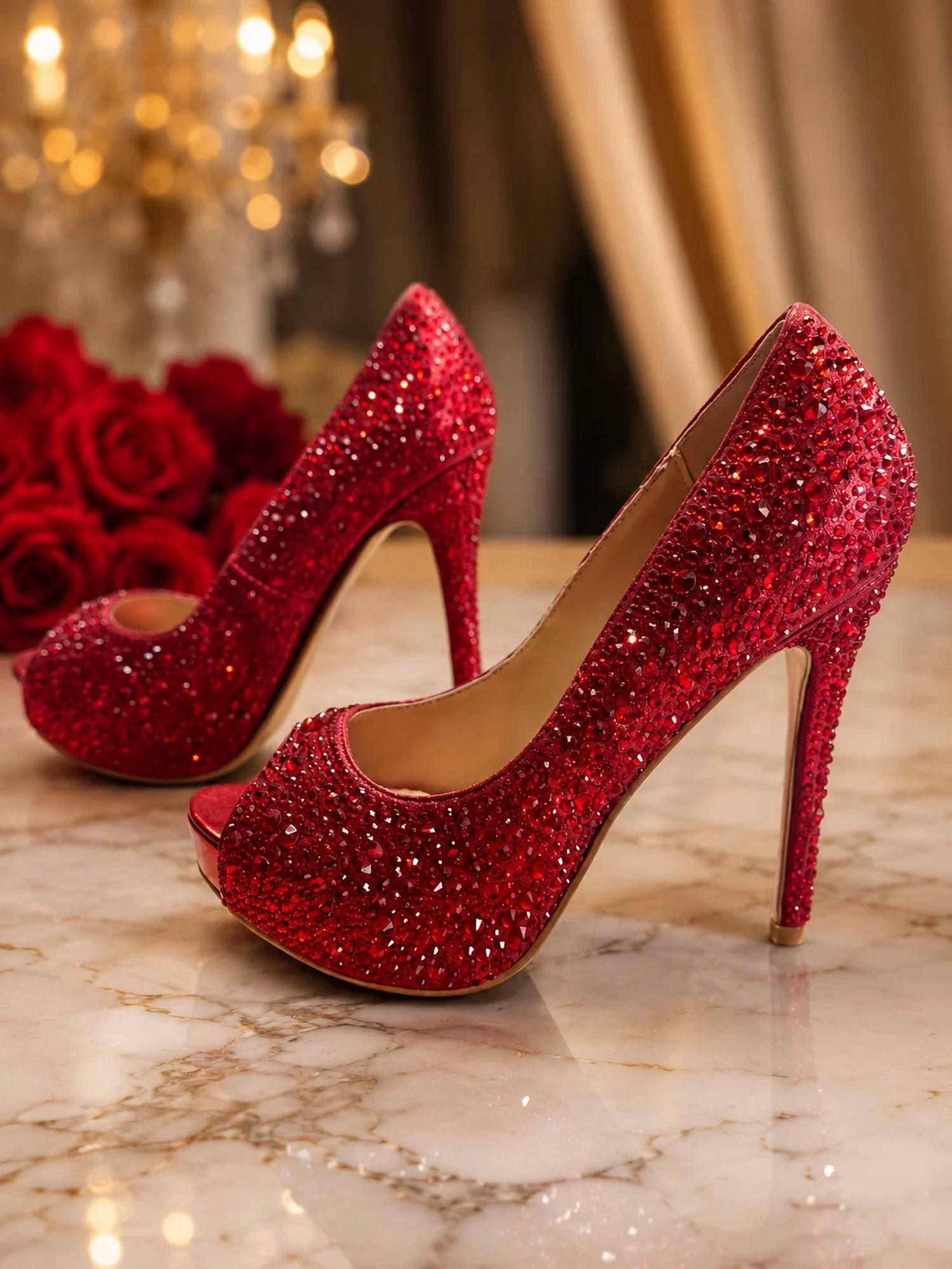Lauren Lorraine - Women's Ruby Nights Rhinestone Heels