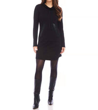 Karen Kane - Faux Leather Patch Dress