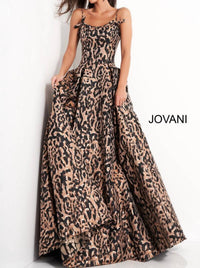 Jovani - Spaghetti Strap Prom Gown