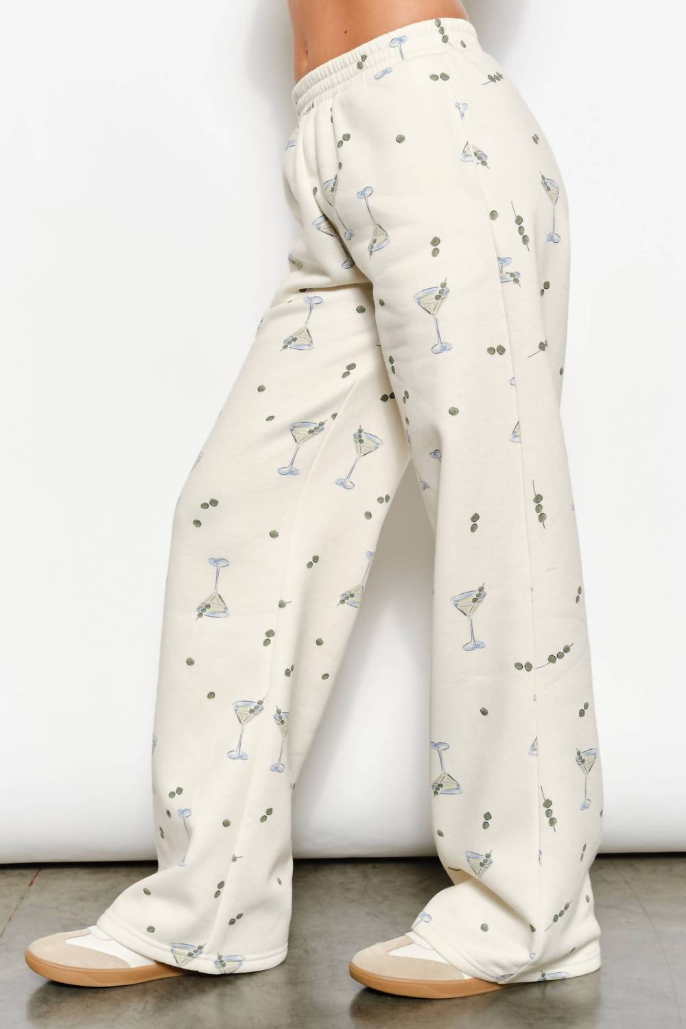 Pretty Garbage Billie Martini Sweatpants in beige - women's pants - alternate view