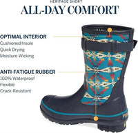 PENDLETON Women's Heritage Tucson Rain Boots in blue - women's shoe - alternate view