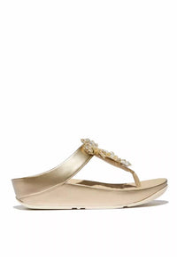 Fitflop - Women's Rumba Metallic Beaded Top Post Sandal