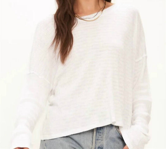 Project Social T - NELLY LOW BACK STRIPED RIB LONGSLEEVE