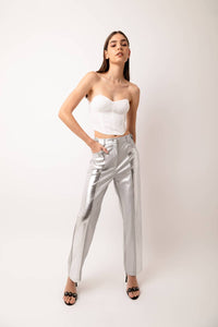 Amylynn - Lupe Metallic Straight Pant