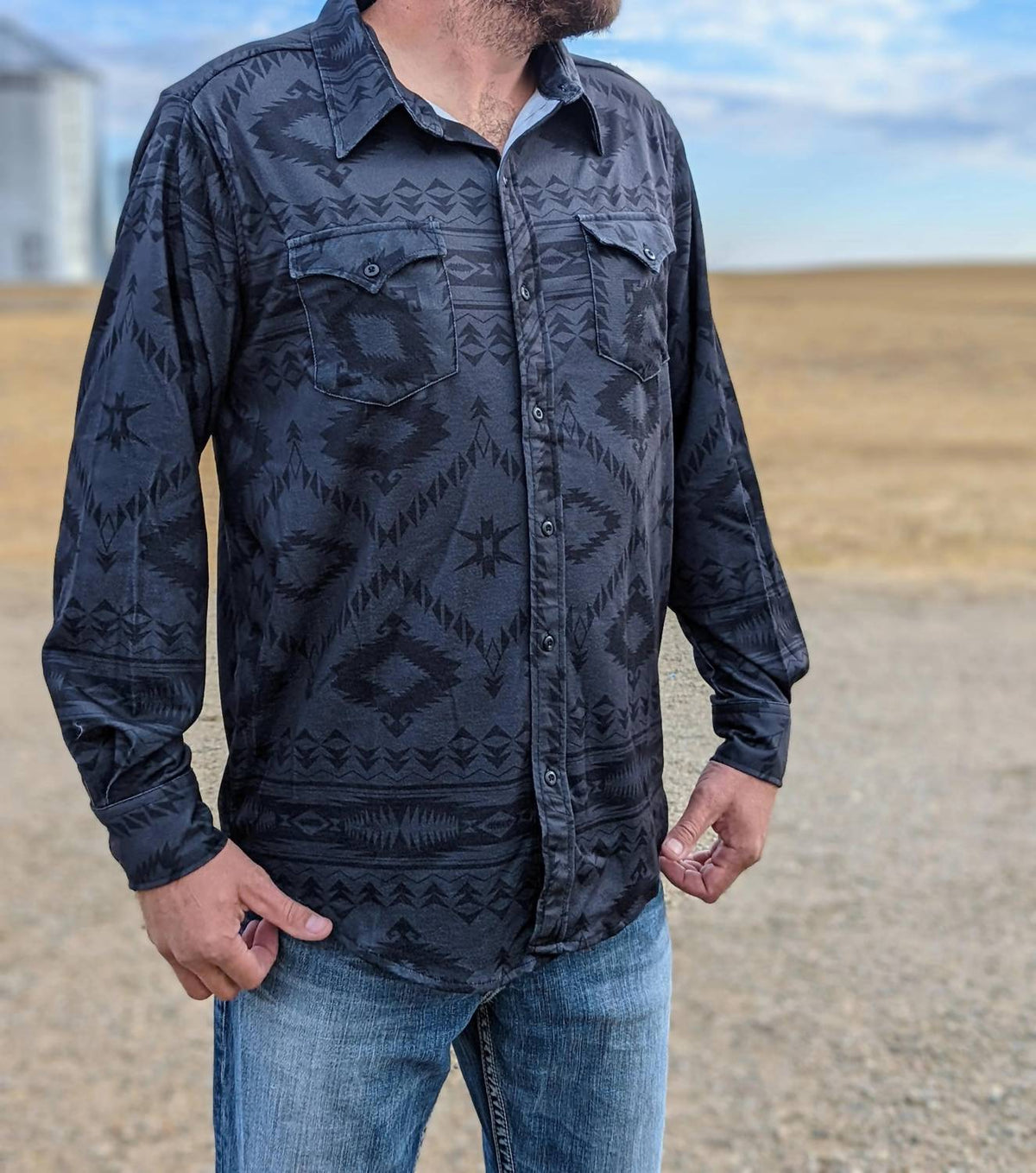 Rock & Roll Denim - Aztec Edge Button Up Shirt