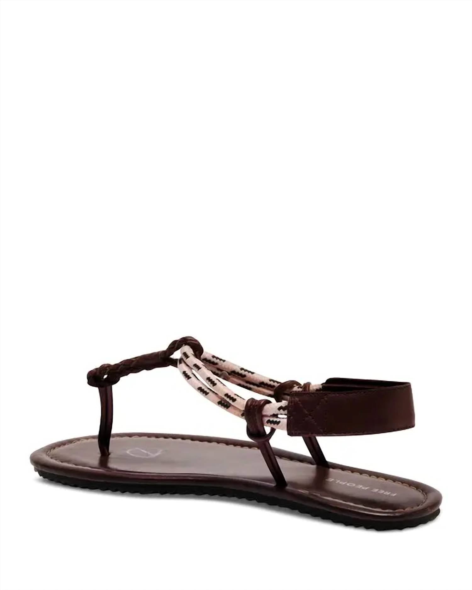 Free People Women's Island Hopping Sandals in brown - women's sandal - alternate view