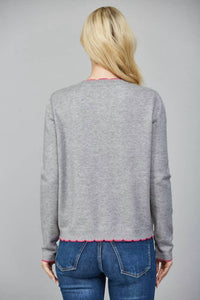 Fate - Swift Contrast Edge Cardigan