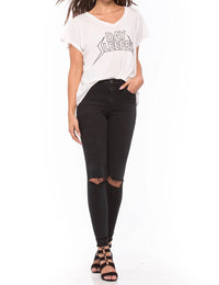Wildfox - Day Sleeper Romeo V- Neck Tee