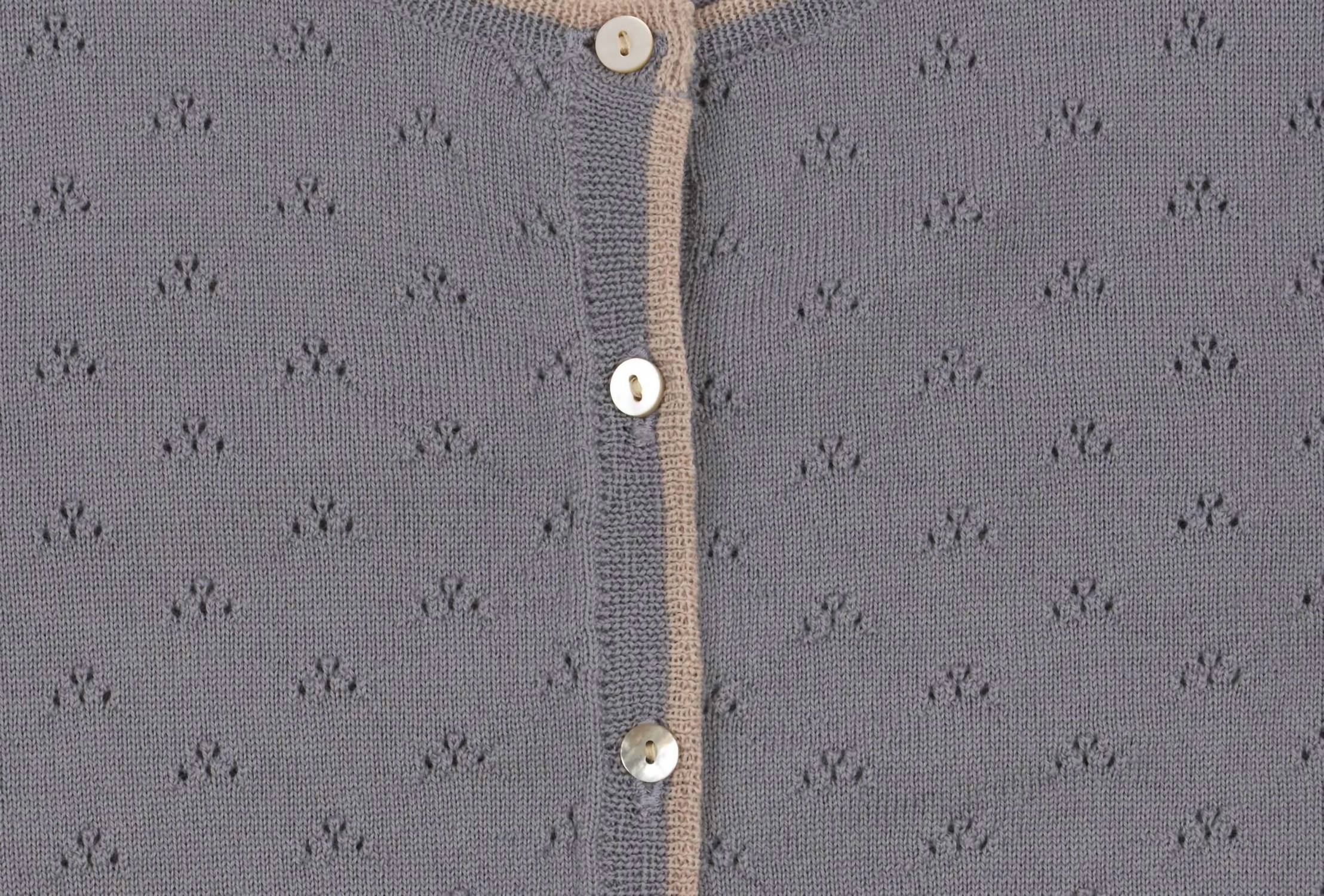 Konges Sløjd - Girls' Valkan Pointelle Knit Sweater