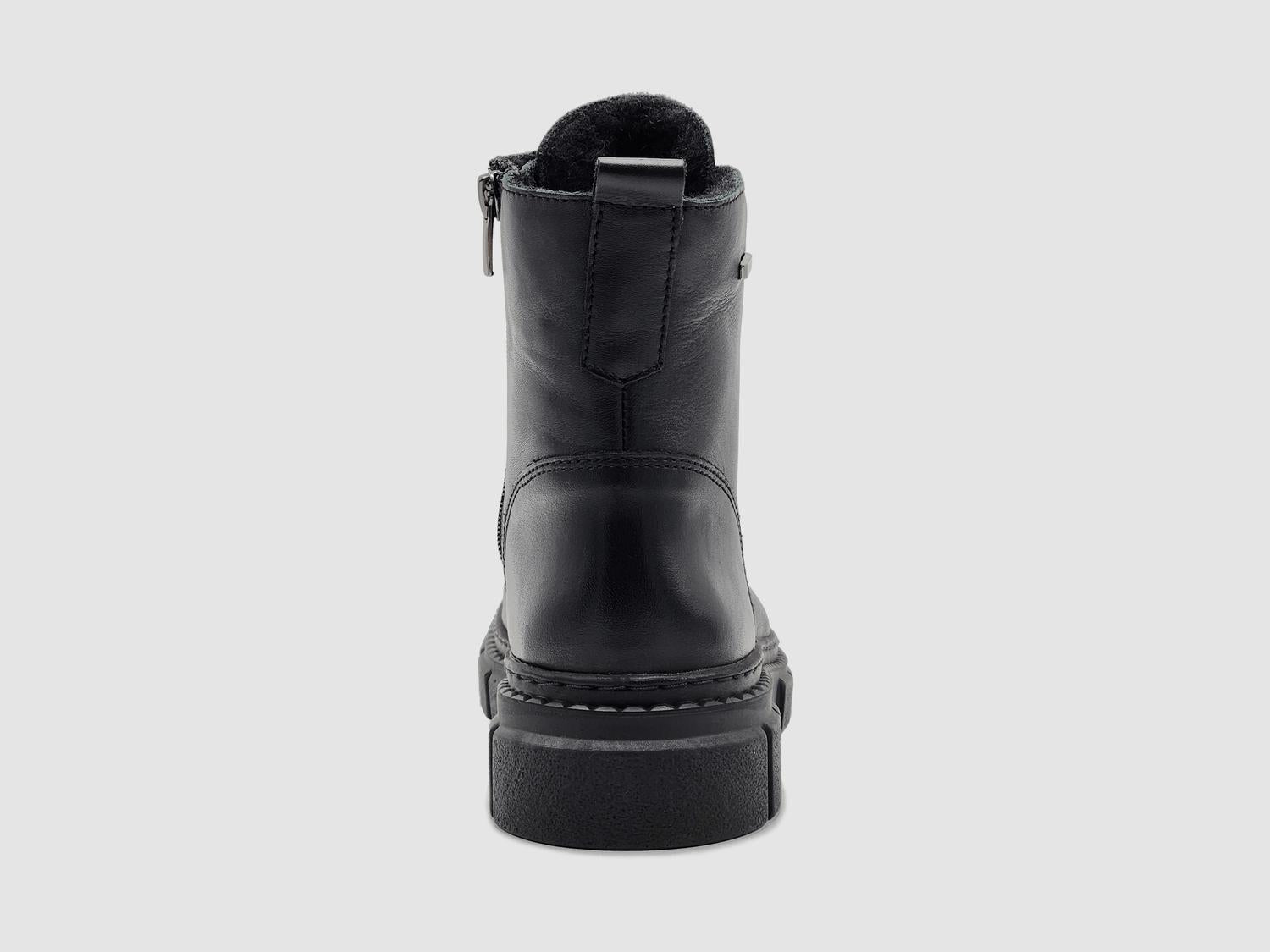 Helios - Women's Hebe Fur-lined Zip-up Leather Boots
