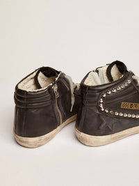 Golden Goose - Women's Slide Leather Sneaker With Studs