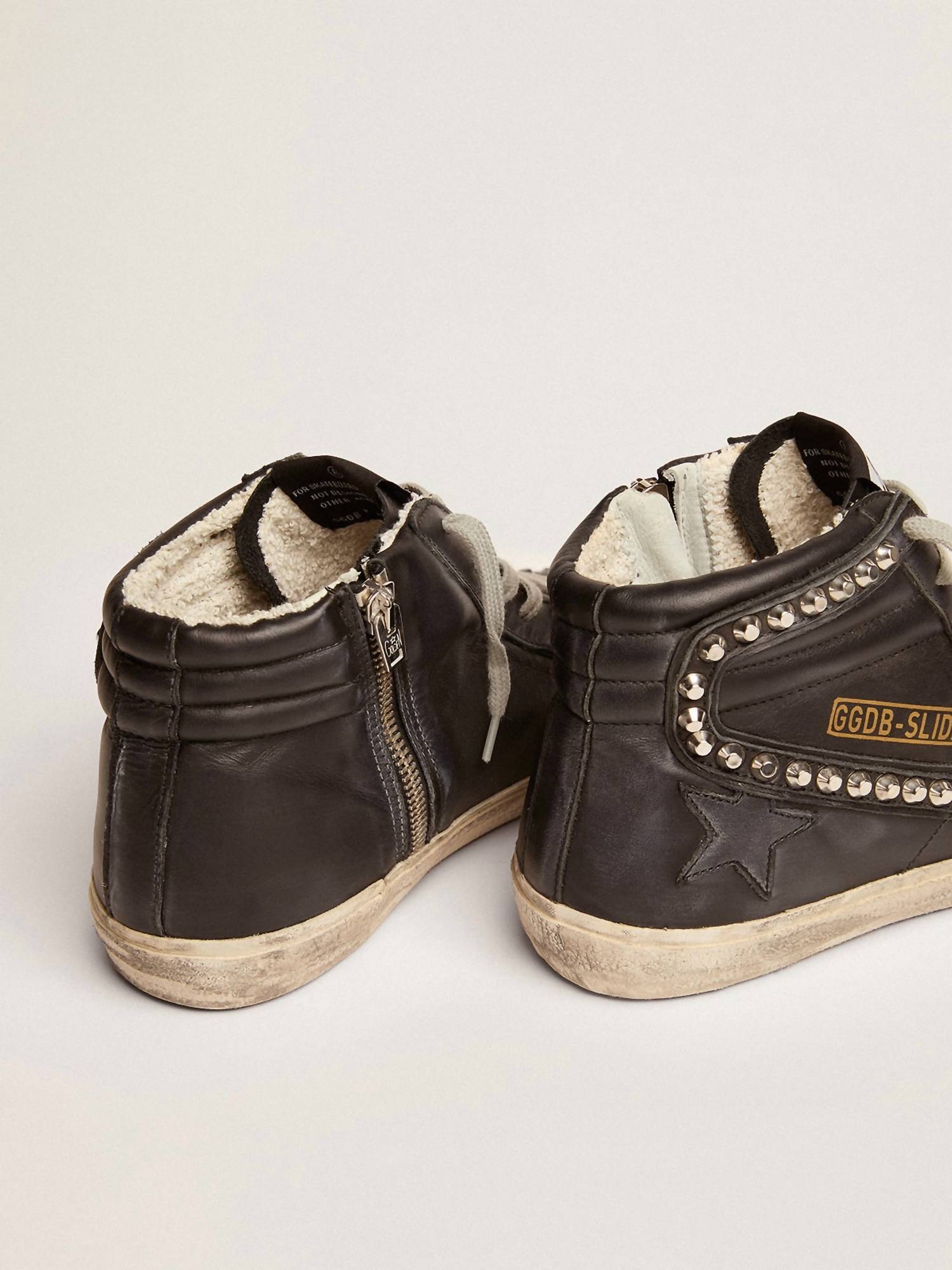 Golden Goose - Women's Slide Leather Sneaker With Studs