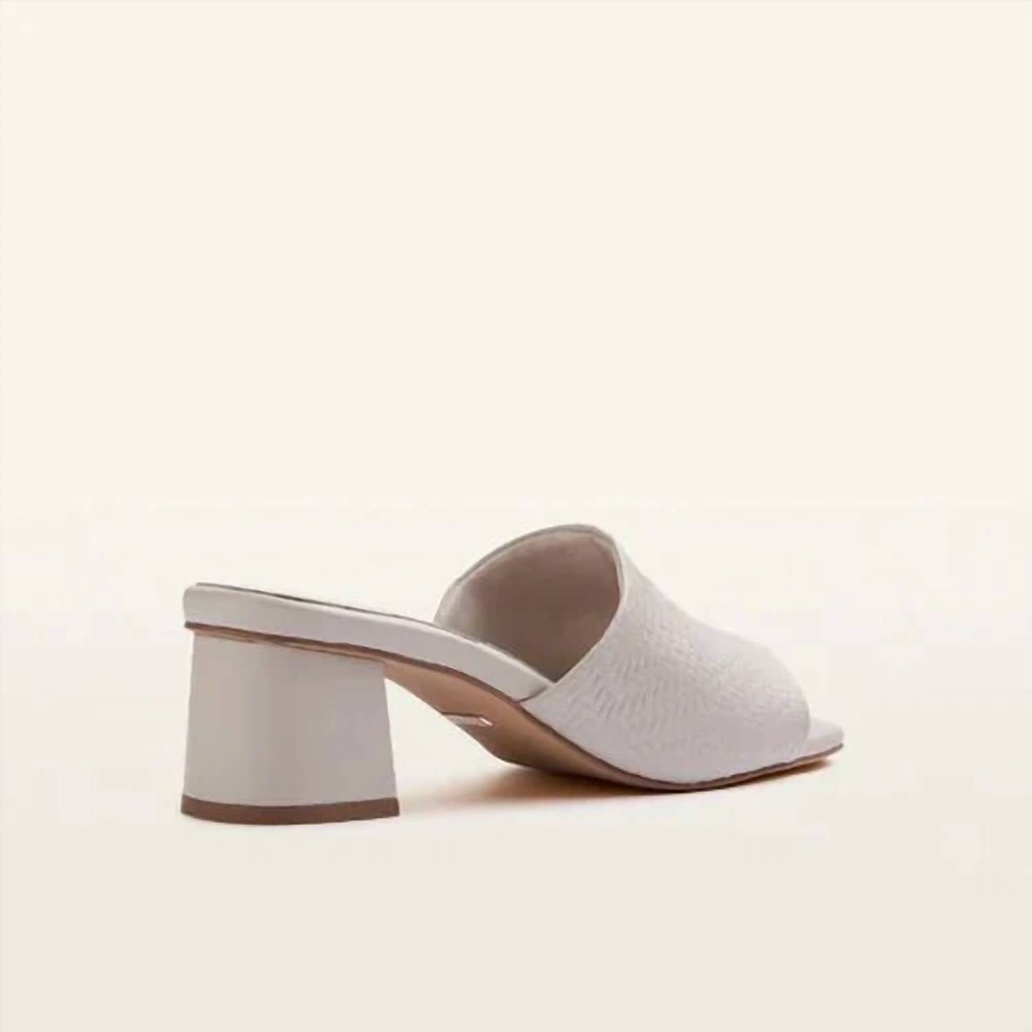 FRANKIE4 Women's Kennedy Weave Heel in bone - women's heels - alternate view