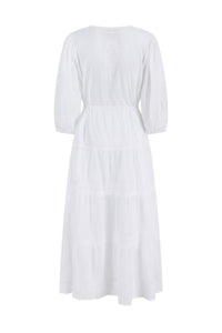 Pranella Azul Kaftan Maxi Dress in white - women's dress - view 4