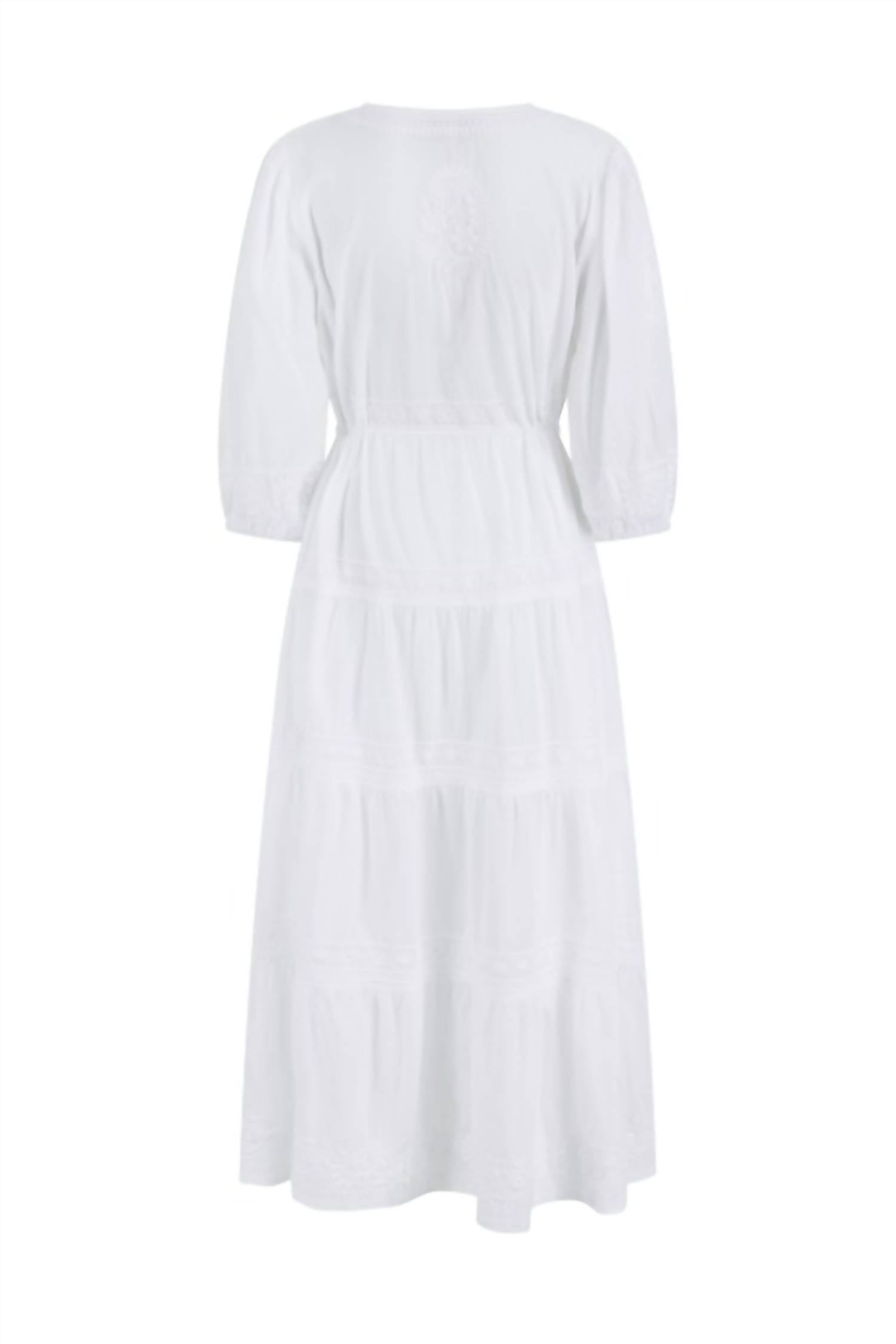Pranella Azul Kaftan Maxi Dress in white - women's dress - view 4