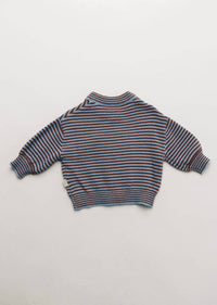 Claude & Co - Girl's Emil Coco Sky Stripe Cardigan
