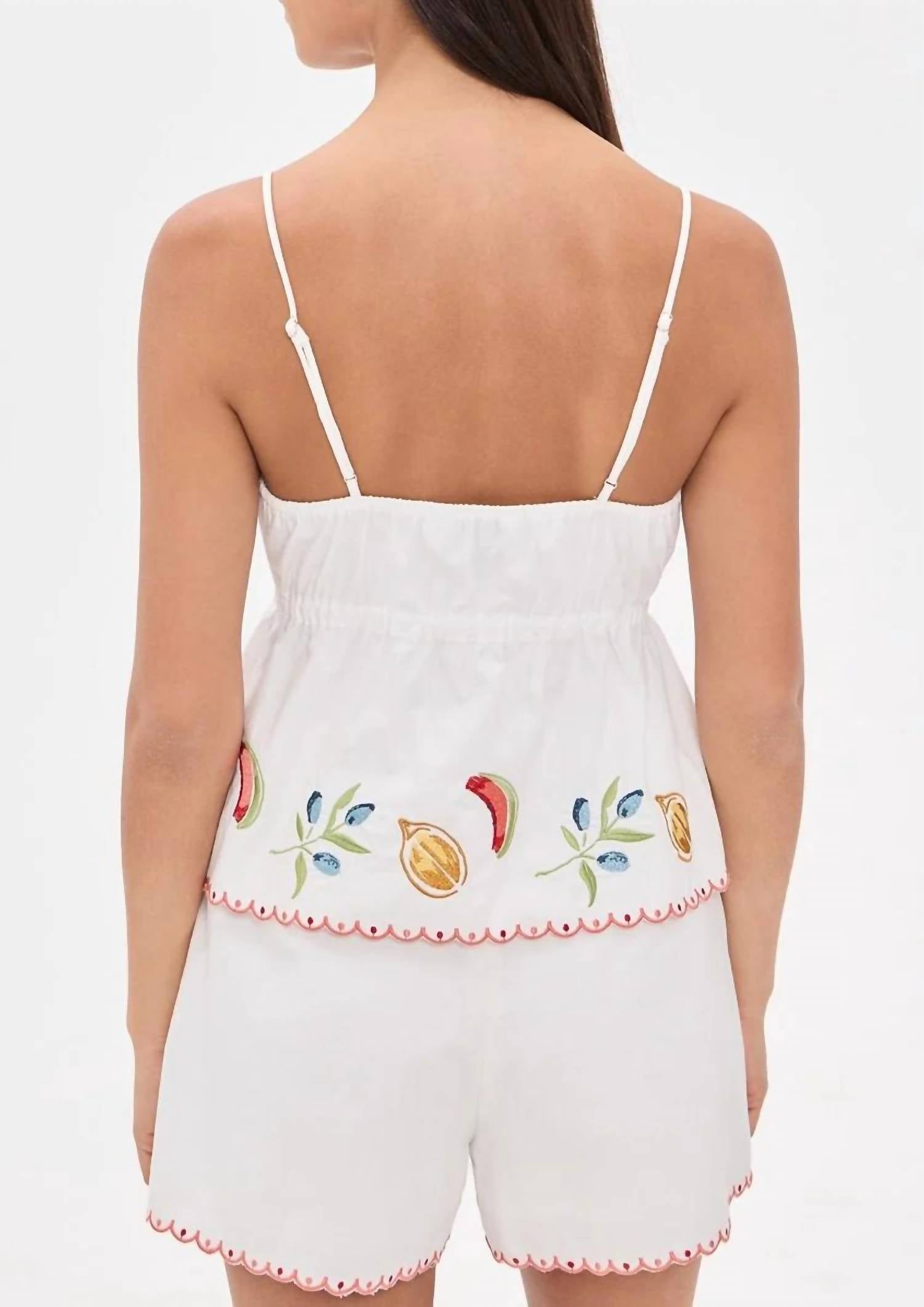Minkpink - Santorini Embroidered Cami Top