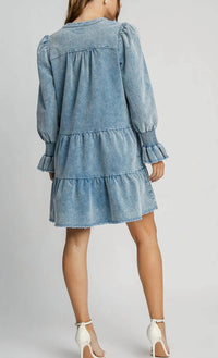 Umgee - Corduroy Flowy Mini Dress