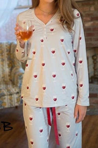 Shirley Stone - Wine N' Chill Loungewear Set