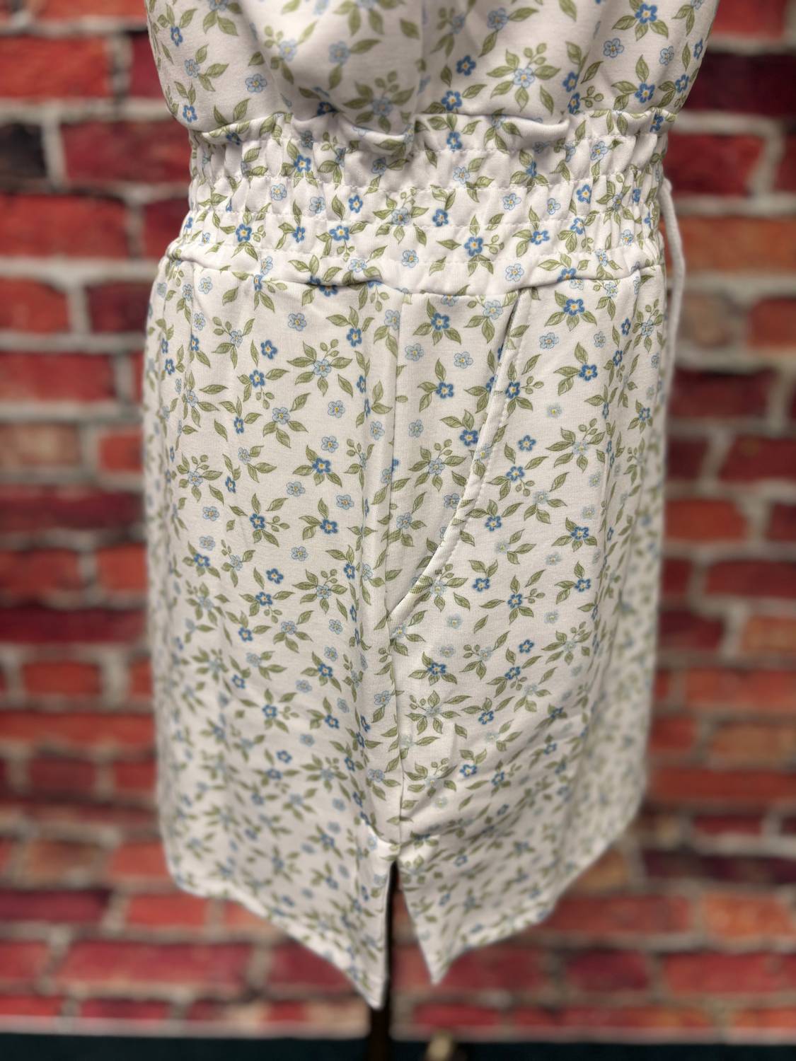 Simply Southern - Women's Floral Zip-front Sleeveless Dress