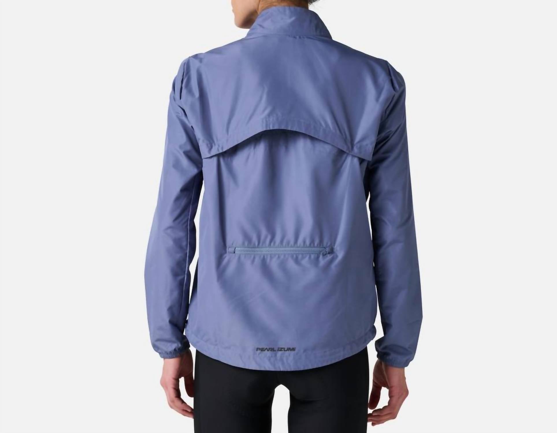 PEARL iZUMi Women's Quest Barrier Convertible Jacket in wild wind - women's jacket - detail view