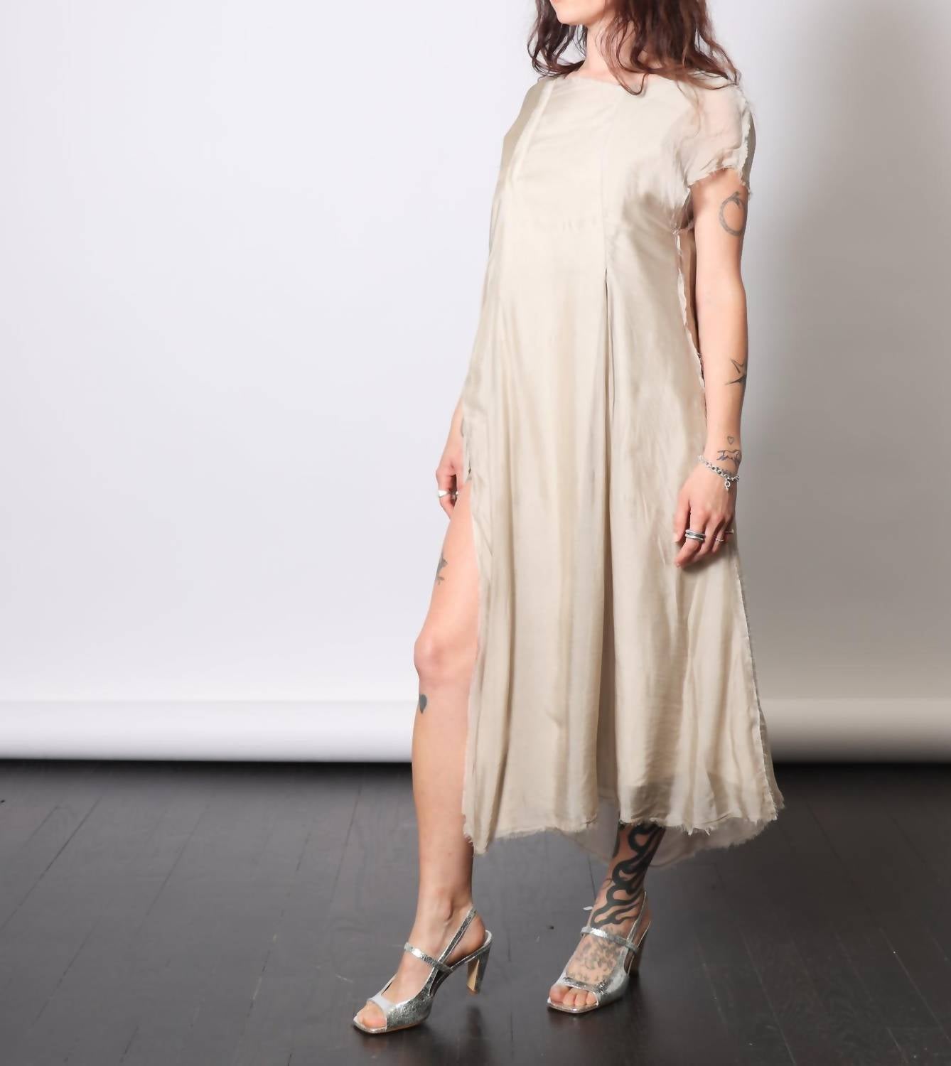Sanctamuerte - Asymmetric Midi Dress