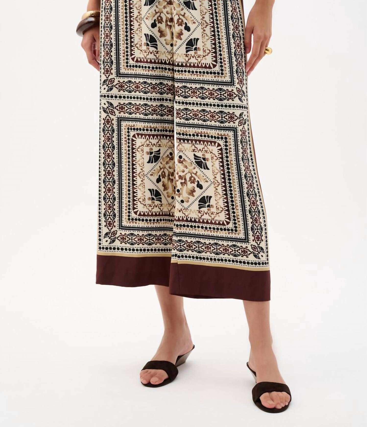 Joseph Ribkoff - Floral High-waisted Palazzos Pants
