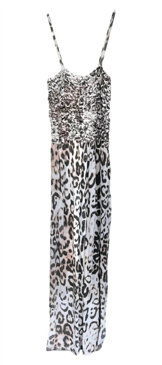 Venti6 - WOMEN'S CHEETAH PRINT JUMPSUIT