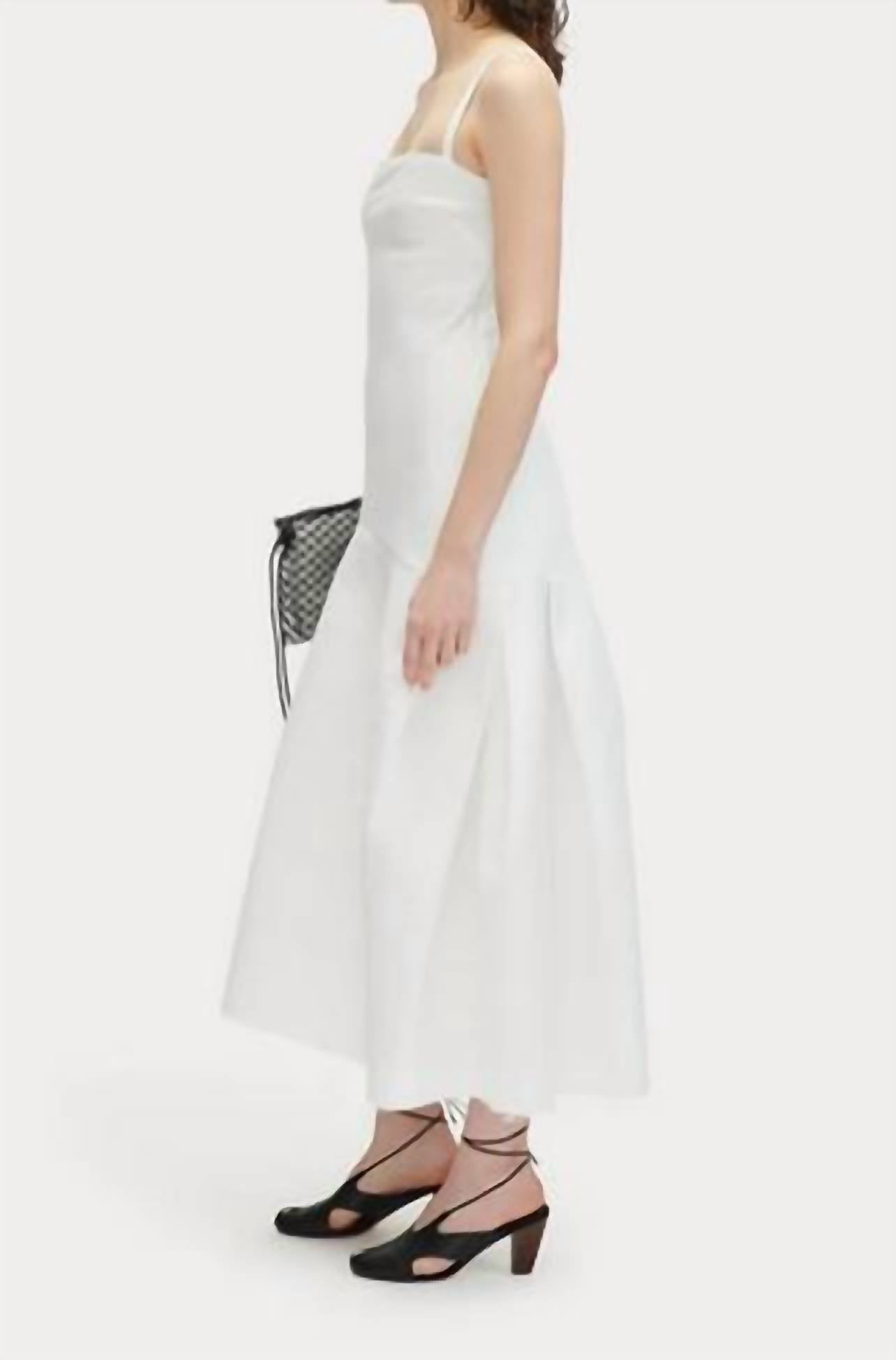 RACHEL COMEY Voila Midi Dress in white - women's dress - alternate view