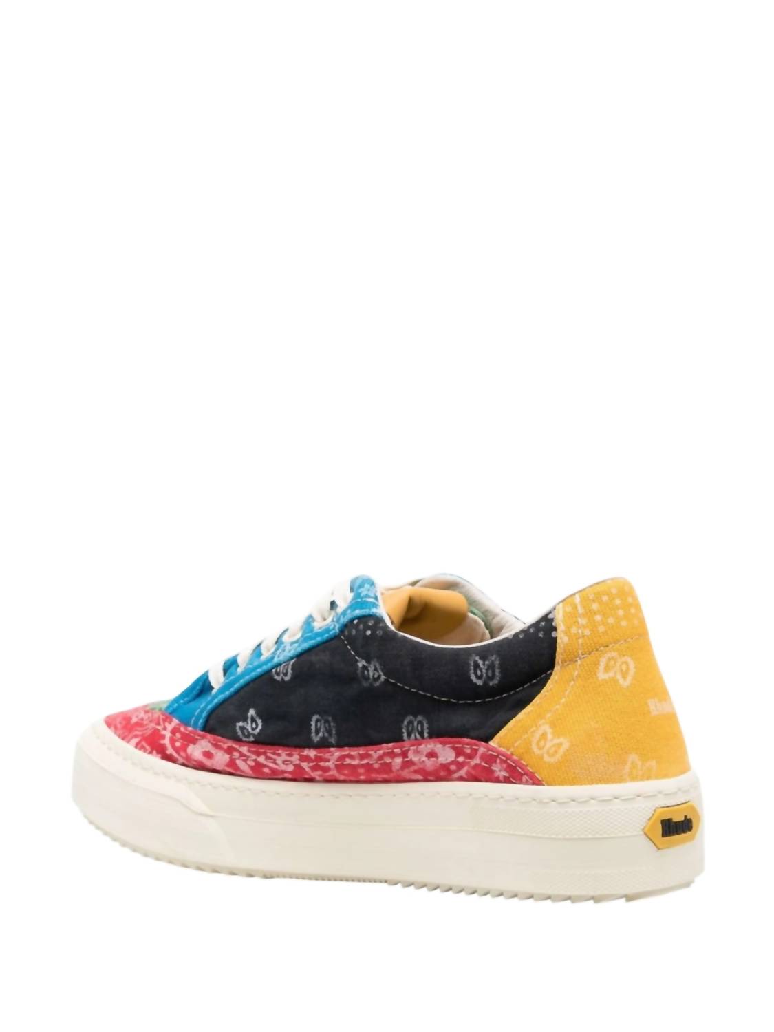 Rhude - Men's Bandana Print Low-top Canvas Sneakers