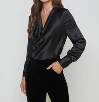 L'Agence - Lotus Cowl Neck Blouse