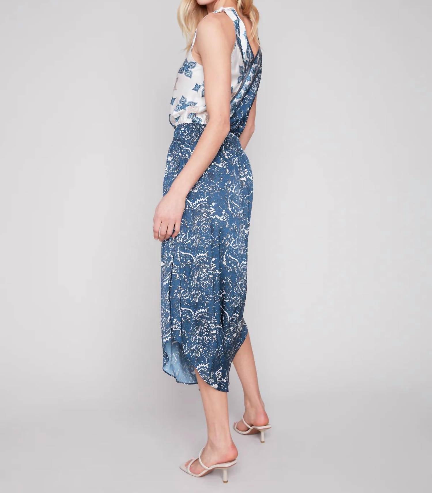 Charlie B - Printed Satin Dress