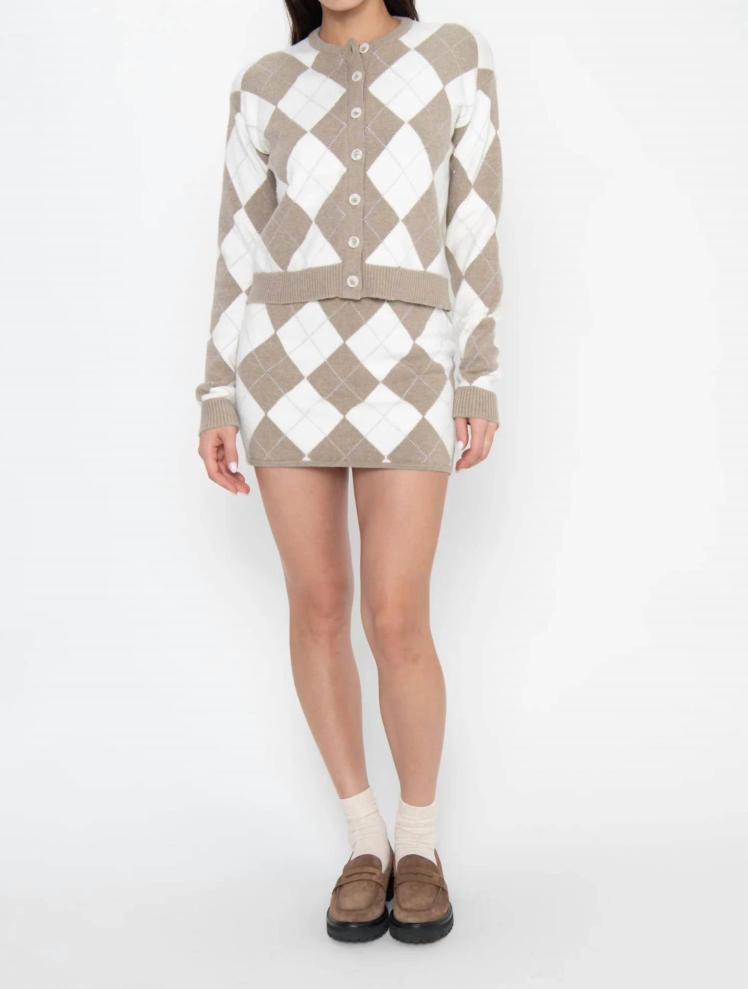 Show Me Your Mumu - Cher Argyle Mini Skort